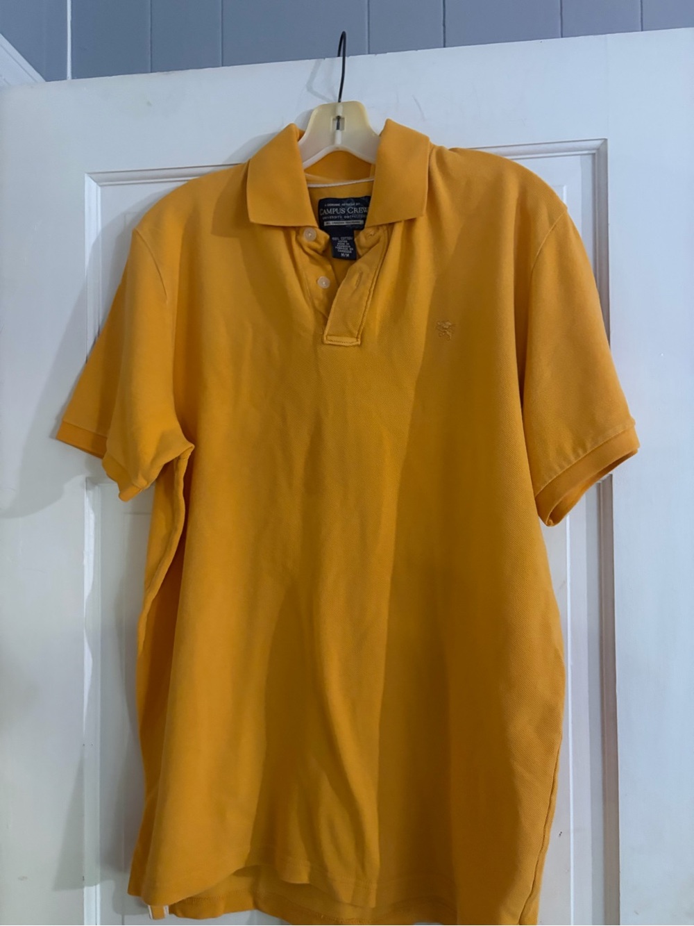 Men’s Mustard Polo Shirt with Subtle Logo